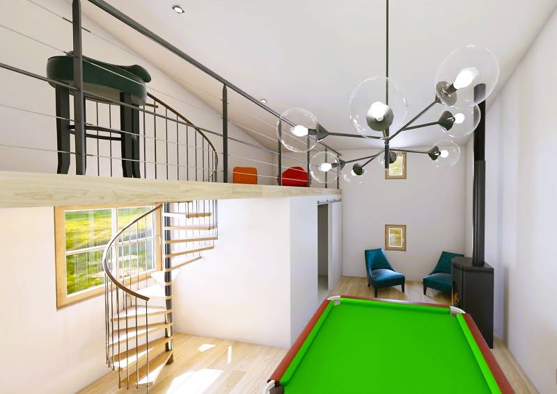 Décoration salle de billard