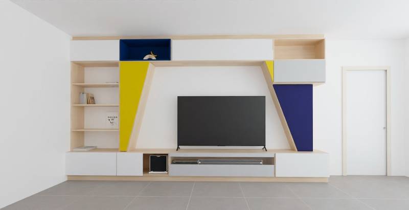 Meuble télé bibliothèque sur mesure