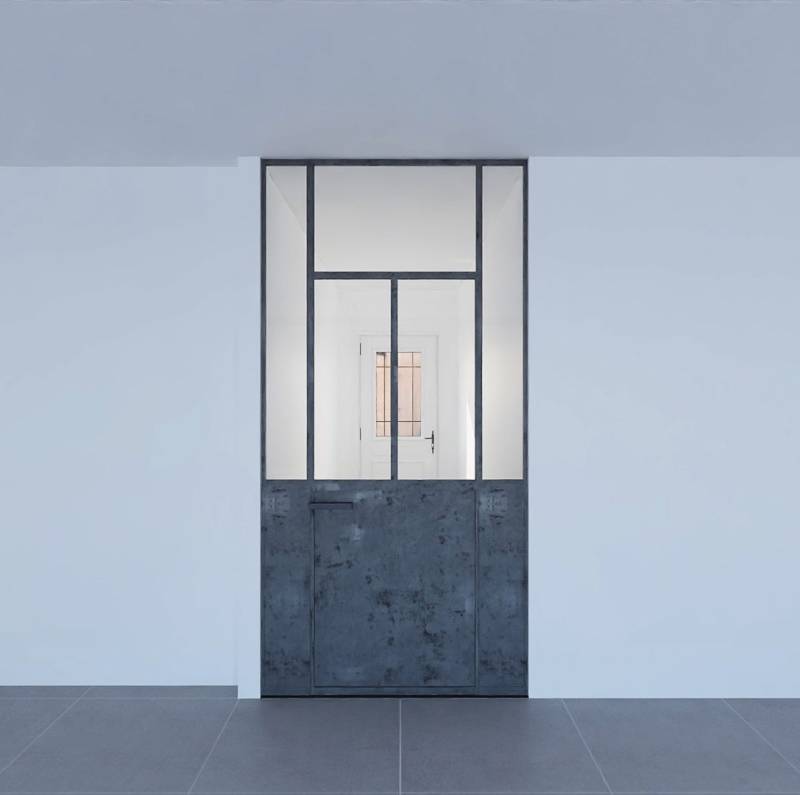 Porte verrière style atelier sur mesure version 3D