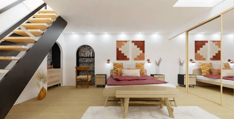 Chambre au style ethnique